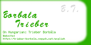 borbala trieber business card